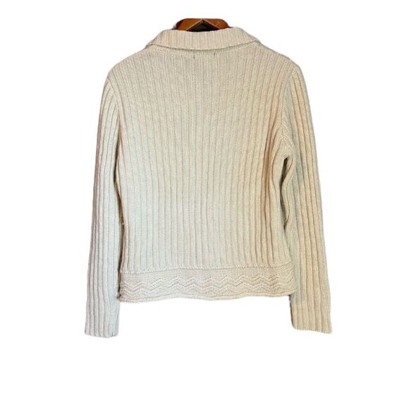 Nicole Taylor beige wool and angora button up cardigan - Picture 7 of 8